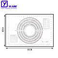 Non Stick and Non Slip Silicone Baking Mat with Measurements  Yaaxing Silicone Baking Sheets for cooking